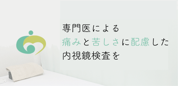 専門医による安全で痛みと苦痛の少ない内視鏡検査を