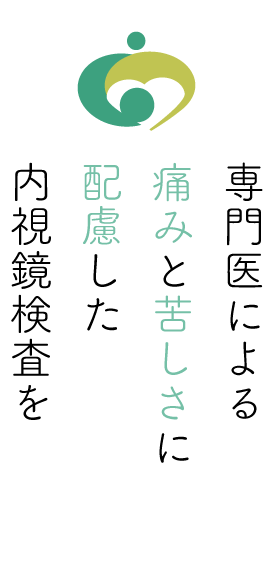 専門医による安全で痛みと苦痛の少ない内視鏡検査を